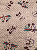 Gucci Mickey Mouse Yellow Cotton Fabric