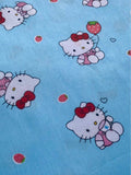 Small Hello Kitty with Strawberries Cotton Fabric