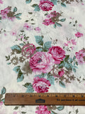 Victorian Roses Floral Cotton