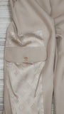Luxury Quality 2 Piece Beige Tracksuit. Stylish, Comfortable, & Breathtaking Fit
