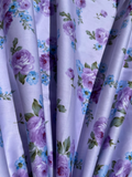 Purple floral cotton with roses . Victorian Romantic 100% Cotton. Quilt, Patchwork, DIY cotton. Great quality! Fast shipping