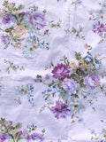 Vintage Purple Peony Cotton Fabric