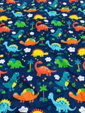 Cute Big Dinosaurs Cotton Fabric