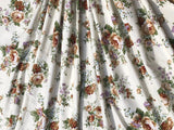 Lovely Vintage Cottage Core Floral Romantic Roses Cotton