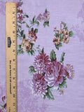 Floral Purple Vintage Roses Cotton Fabric