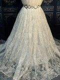 Sparkly Diamond White Sequined Floral Lace