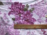 Lilac Pink Floral Rose Cotton
