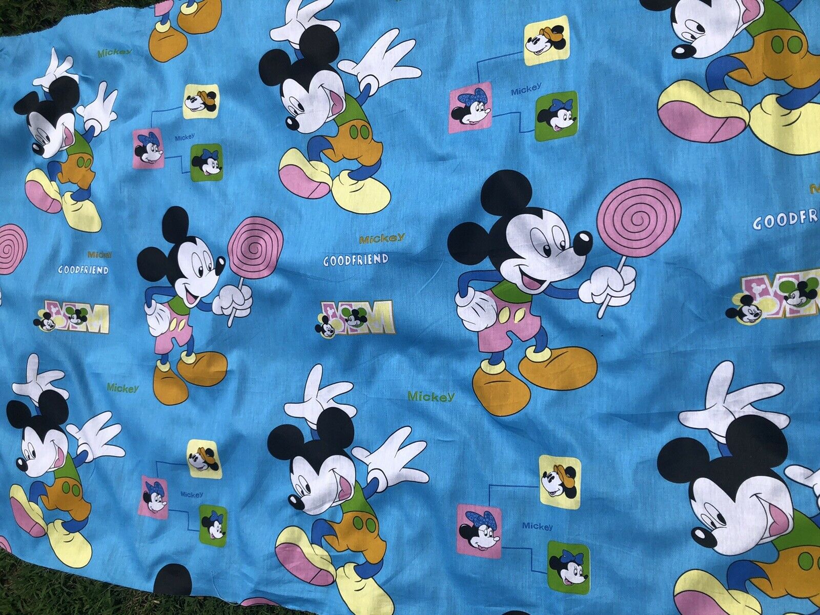Disney Mickey Mouse Adventure Blue Cotton Fabric