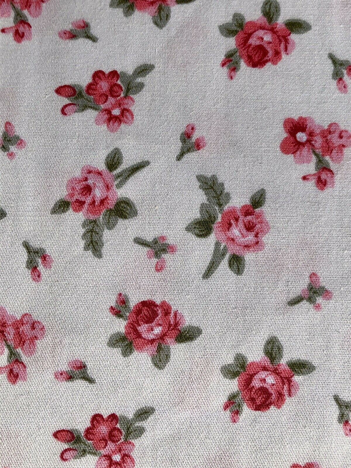 Vintage Shabby Chic Roses Cotton