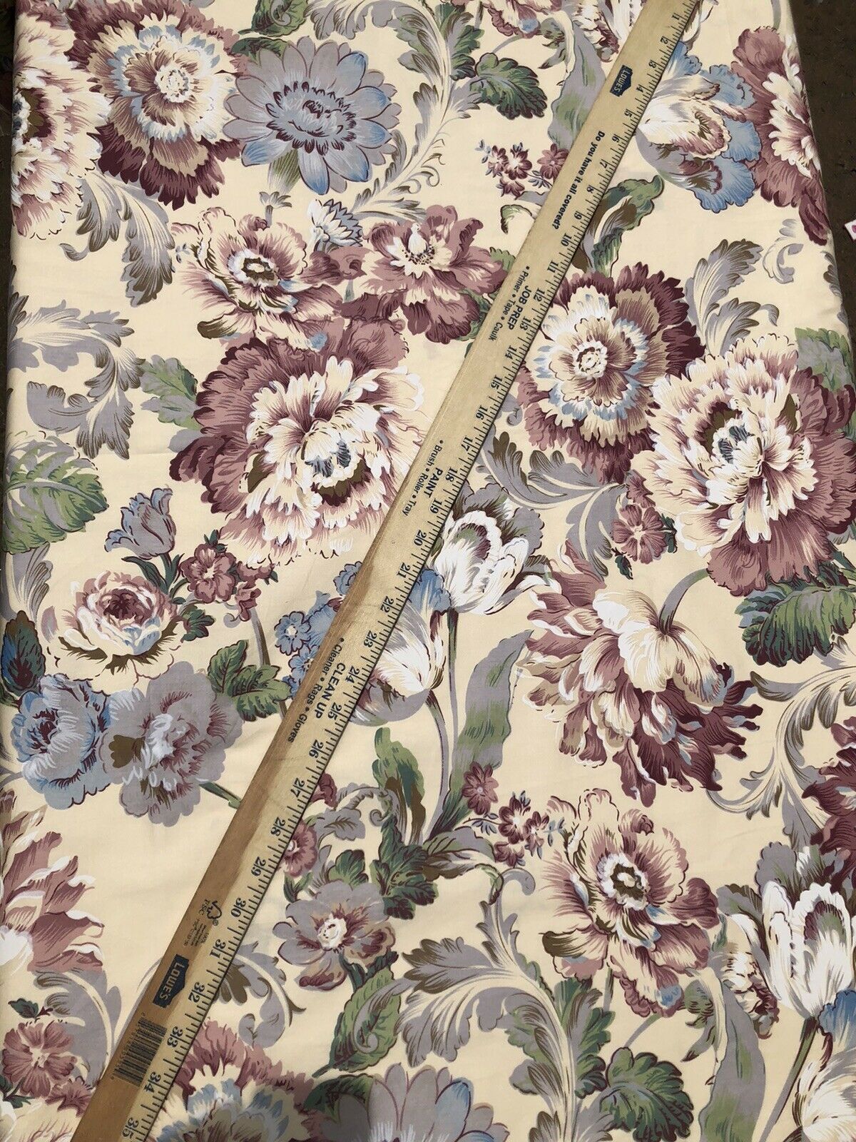 Victorian Floral Design Cotton