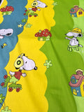 Multi Colored Snoopy, Charly Brown, Woody Cotton Fabric