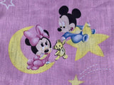 63" Wide Baby Mickey and Minnie Disney Cartoon Cotton
