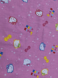 Pink Small Hello Kitty Cotton Fabric