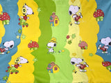 Multi Colored Snoopy, Charly Brown, Woody Cotton Fabric