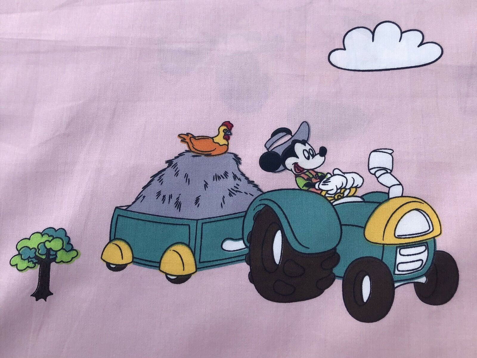 Farmer Mickey and Minnie Disney Cotton Fabric