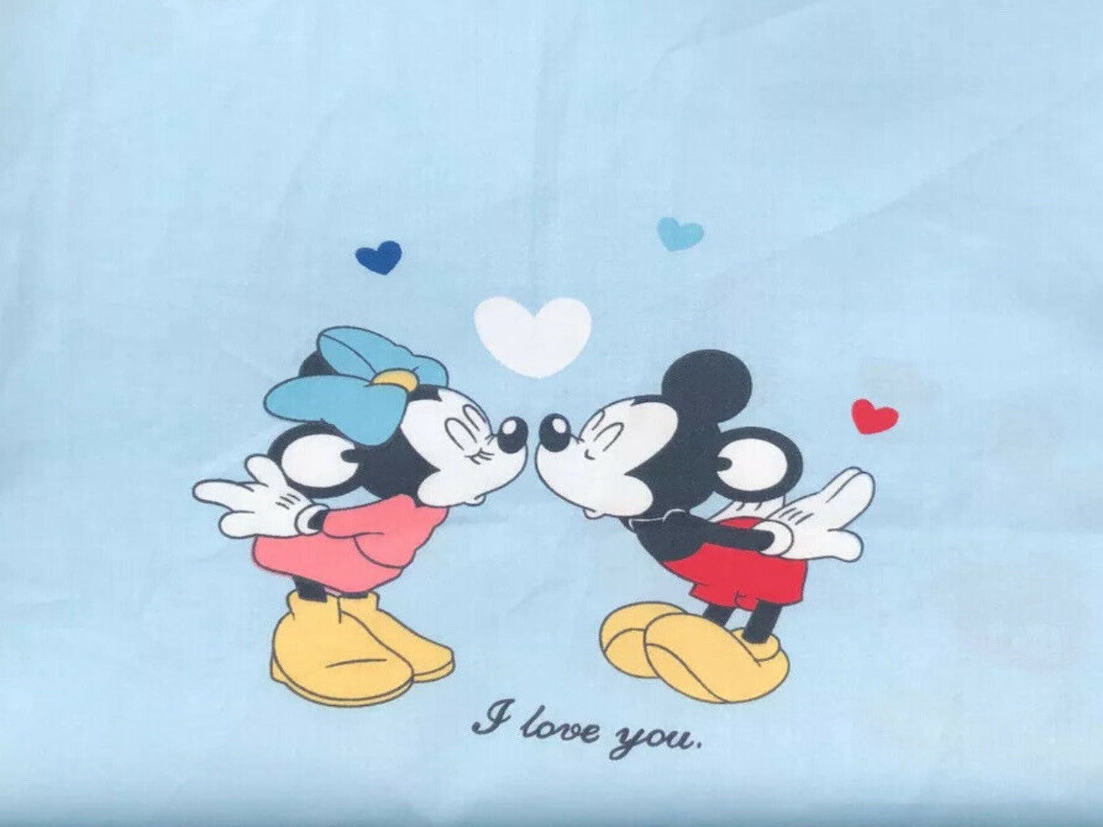 Disney Mickey and Minnie Romantic Cotton Fabric