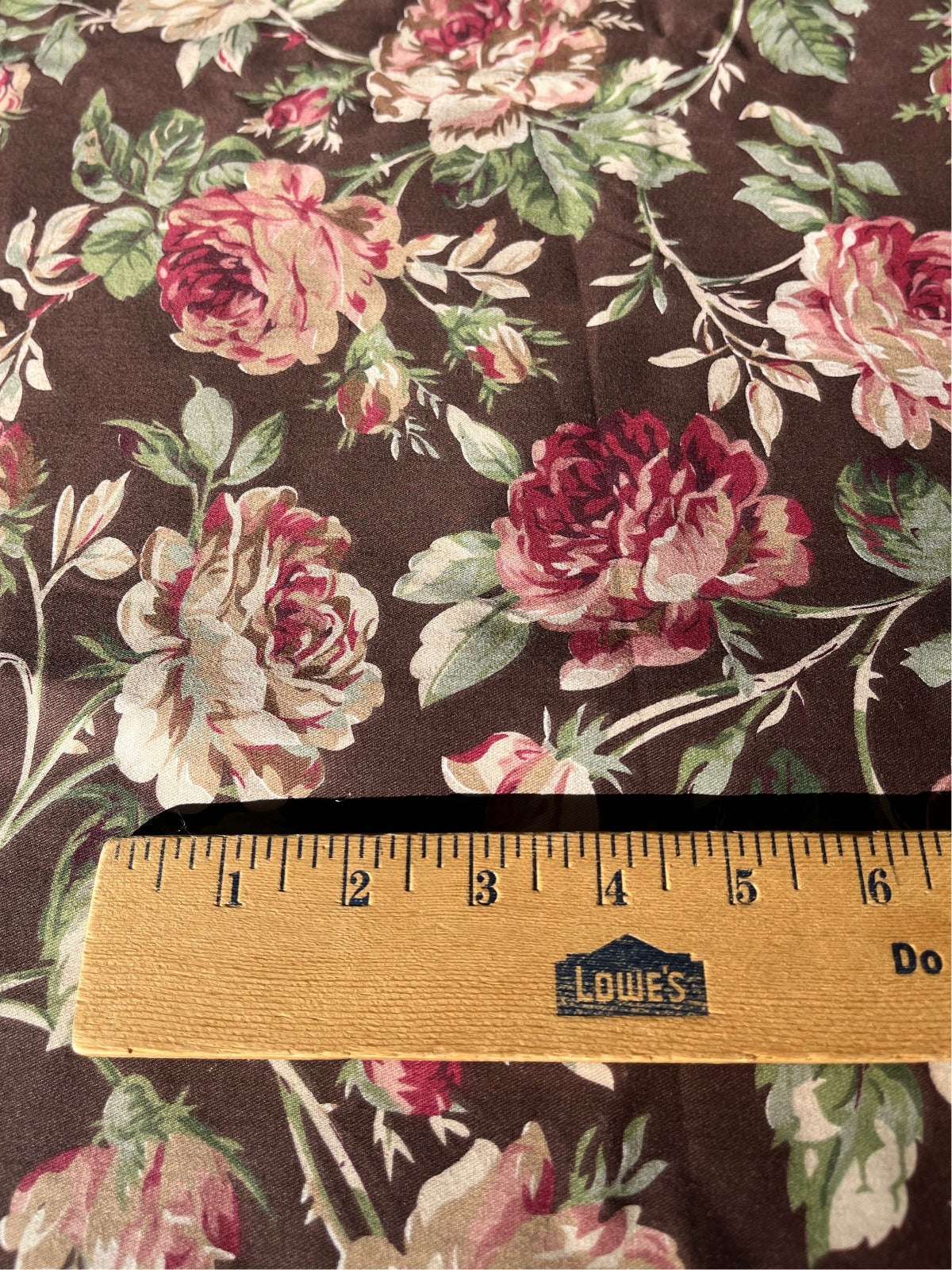 Shabby Chic Vintage Roses Pattern Cotton