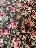 Shabby Chic Vintage Roses Pattern Cotton